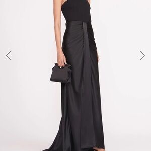 STAUD Black Strapless Wedding Dress